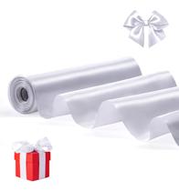 Fita decorativa FAKILO Satin 25cm x 20m branca