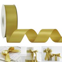 Fita decorativa HUIHUANG Gold Satin 3,8 cm x 46 m Fita decorativa HUIHUANG Gold Satin 3,8 cm x 46 m