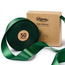 Fita decorativa Keypan Satin 3,8 cm x 46 m verde floresta