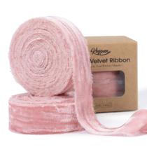 Fita decorativa Keypan Velvet 2 rolos 1,5" x 2,7 m rosa