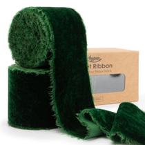 Fita decorativa Keypan Velvet desgastada 6 jardas e 6,5 cm de largura