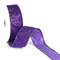 Fita decorativa MAYREEL roxa 1,5 x 9,1 m com fio de glitter
