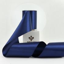 Fita decorativa MEEDEE Navy Satin 7,5 cm x 9,1 m Fita decorativa MEEDEE Navy Satin 7,5 cm x 9,1 m