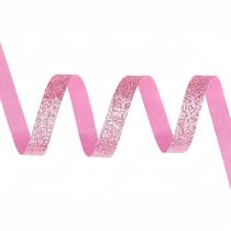 Fita decorativa Meseey 16m x 1,6cm Rosa Glitter