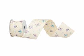 Fita Decorativa Páscoa Estampada Borboletas 6,3cm x 9,14m Fita Decorativa Páscoa Estampada Borboletas 6,3cm x 9,14m