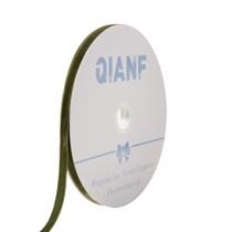 Fita decorativa QIANF Velvet Christmas Moss Green 1cmx23m