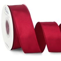 Fita decorativa Ribbli Borgonha com fio de cetim 3,8 cm 18,3 mm Fita decorativa Ribbli Borgonha com fio de cetim 3,8 cm 18,3 mm