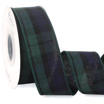 Fita decorativa Ribbli Natal verde azul xadrez 3,8 cm x 9,1 m Fita decorativa Ribbli Natal verde azul xadrez 3,8 cm x 9,1 m