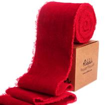 Fita decorativa Ribbli Red Velvet 7,5 cm x 2,7 m feita à mão