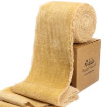 Fita decorativa Ribbli Velvet 7,5 cm 2,7 m dourada desgastada Fita decorativa Ribbli Velvet 7,5 cm 2,7 m dourada desgastada