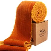Fita decorativa Ribbli Velvet com 7,5 cm de largura, rolo desgastado de 2,7 m Fita decorativa Ribbli Velvet com 7,5 cm de largura, rolo desgastado de 2,7 m