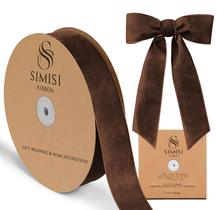 Fita decorativa SIMISI Brown Velvet 3,8cm x 23m