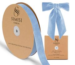 Fita decorativa SIMISI RIBBON 2,5 cm x 23 m Veludo azul Fita decorativa SIMISI RIBBON 2,5 cm x 23 m Veludo azul