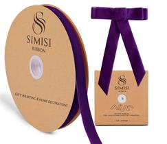 Fita decorativa SIMISI RIBBON Velvet 1,6 cm x 23 m roxa