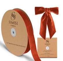 Fita decorativa SIMISI RIBBON Velvet 2,5 cm x 23 m Laranja queimada Fita decorativa SIMISI RIBBON Velvet 2,5 cm x 23 m Laranja queimada