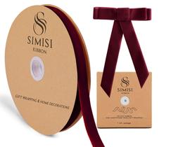 Fita decorativa SIMISI Velvet Burgundy 1,6 cm x 23 m Fita decorativa SIMISI Velvet Burgundy 1,6 cm x 23 m