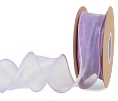 Fita Decorativa TONIFUL Organza Aramada Roxa 3,8 cm x 9 m