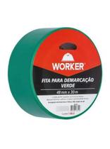 Fita Demarcação Adesiva 48mmX30m Verde WORKER Fita Demarcação Adesiva 48mmX30m Verde WORKER