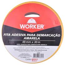 Fita Demarcação Amarela 48mm x 30m - 342688 Worker