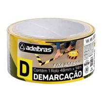 Fita Demarcação De Solo 48mm X 14m Adelbras Amarelapreta