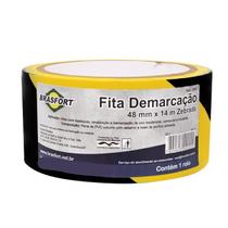Fita Demarcação de Solo 48mm x 14m zebrada - Brasfort