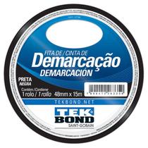 Fita Demarcação de Solo 48mm x 15 Metros cor PRETA TEKBOND Fita Demarcação de Solo 48mm x 15 Metros cor PRETA TEKBOND