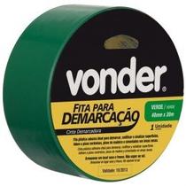 Fita demarcacao de solo verde-48mmx30m-vonder
