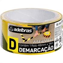 Fita Demarcacao Solo Adelbras 48X14M Zebrada Fita Demarcacao Solo Adelbras 48X14M Zebrada
