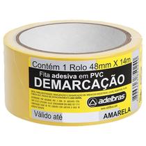 Fita Demarcação Solo Amarelo Adelbras 48mm x 14m