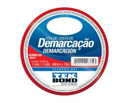 Fita Demarcacao Solo Tekbond 48Mmx15M Vermelha Blister