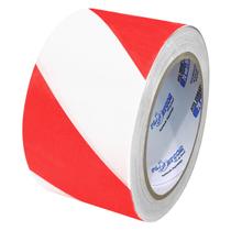 Fita Demarcadora Zebrada Vermelha E Branca 70mmx200m Plastcor 118002