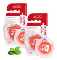 Fita Dental Encerada Easy Tape Menta 70m Edel White Kit c/ 2 Fita Dental Encerada Easy Tape Menta 70m Edel White Kit c/ 2