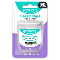 Fita Dental Powerdent Classic Tape Menta 90 Metros