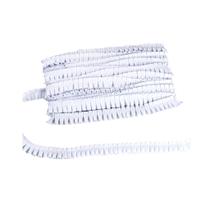 Fita drapeada de cetim 2.5mm cor branco metro Fita drapeada de cetim 2.5mm cor branco metro