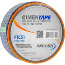 Fita Drywall Ancora Telada Para Placa Cimenticia 51Mm X 46M Ftc51 Fita Drywall Ancora Telada Para Placa Cimenticia 51Mm X 46M Ftc51