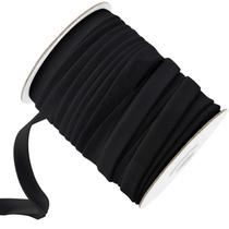 Fita dupla dobrável para costura Jetec 1,27 cm x 45,72 m preta