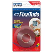 Fita Dupla Face 12mm x 2,0m Interno/Externo Fixa Tudo - TEK BOND