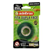 Fita dupla face 19mm x 2m adelbras transparente acrilica