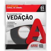 Fita Dupla Face 19x5mts Espuma Vedação Cinza E-104s - Adere