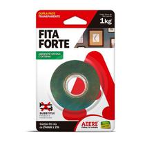 Fita Dupla Face 24mm X 02 Metros Forte Transparente - ADERE