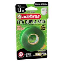 Fita Dupla Face 24mm X 2m Adelbras Transparente Acrilica Pro 200