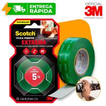 Fita Dupla Face 3M Extrema Fixa Forte 24mm X 2m Para Parede Fixa Quadro Espelho Chave 5kg Scoth