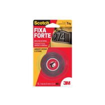 Fita Dupla Face 3M Fixa Forte Áreas Externas 24 mm x 1,5 m Fita Dupla Face 3M Fixa Forte Áreas Externas 24 mm x 1,5 m