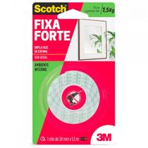Fita Dupla Face 3M Fixa Forte Espuma 24Mm X 1,5M - 1,5Kg Fita Dupla Face 3M Fixa Forte Espuma 24Mm X 1,5M - 1,5Kg