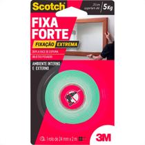 Fita Dupla Face 3M Fixa Forte Extrema Ambiente Interno/Externo 24Mm X 2M - 5Kg Fita Dupla Face 3M Fixa Forte Extrema Ambiente Interno/Externo 24Mm X 2M - 5Kg