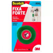 Fita Dupla Face 3M Fixa Forte Transparente 19Mm X 2M