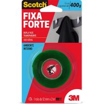 Fita Dupla Face 3M Scotch Fixa Forte 12mm x 2m