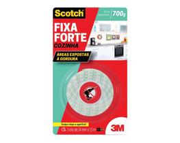 Fita Dupla Face 3M Scotch Fixa Forte Cozinha 24Mmx1,5M Blis