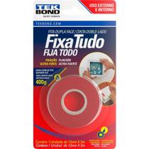 Fita Dupla Face Acrílica, 12 mm x 2 m, uso Externo, Fixa Tudo, TEK Bond OstenVonder Fita Dupla Face Acrílica, 12 mm x 2 m, uso Externo, Fixa Tudo, TEK Bond OstenVonder