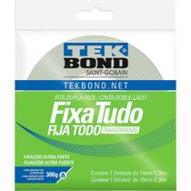 Fita Dupla Face Acrílica, 19 Mm X 20 M, Uso Interno, Fixa Tudo, Tek Bond Ostenvonder Fita Dupla Face Acrílica, 19 Mm X 20 M, Uso Interno, Fixa Tudo, Tek Bond Ostenvonder